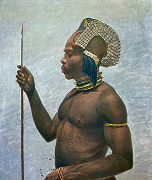 Fang warrior, Gabon (French Congo)