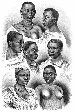 Motifs de tatouage des femmes d’Afrique de l’Est