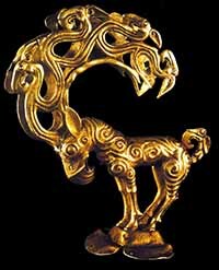 Scythian golden necklace of a ram