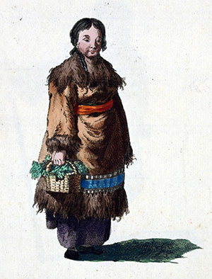 Woman of Kamchatka in ceremonial dress