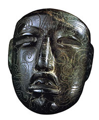 Mask with tattoo marks, Oaxaca, Mexico
