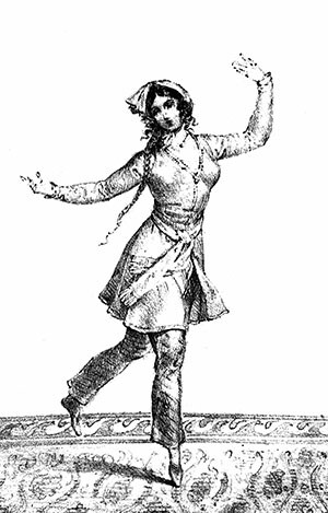 Dancing Persian woman