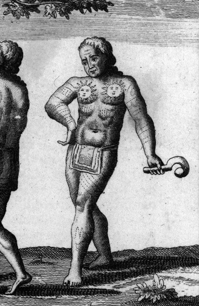 Indigeno americano con tatuaggi, Canada
