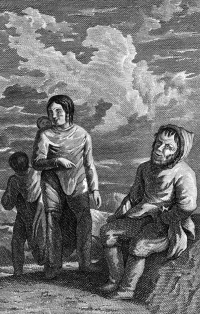 Inuit-Familie aus der Baffin Bay