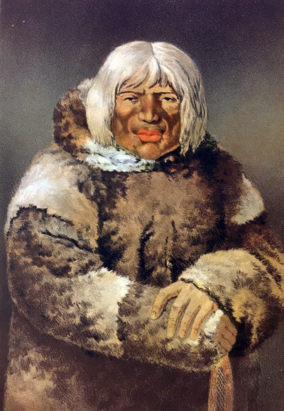 Porträt eines als Eskimo bezeichneten Menschen