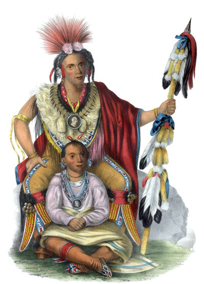 Keokuk, chief of the Sacs and Fox Indians