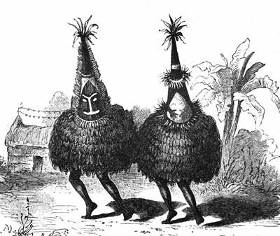 Duk-duk dancers, New Britain