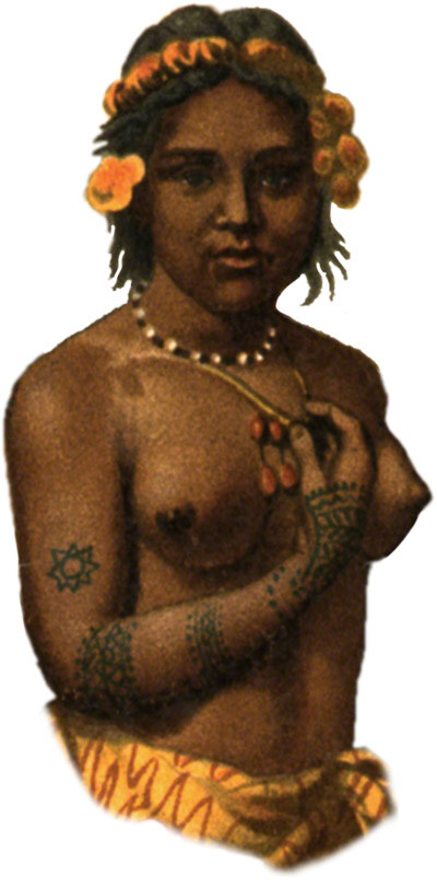 Jeune fille tatouée des îles de l’Amirauté