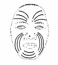 Diseño de tatuaje moko de Aitutaki