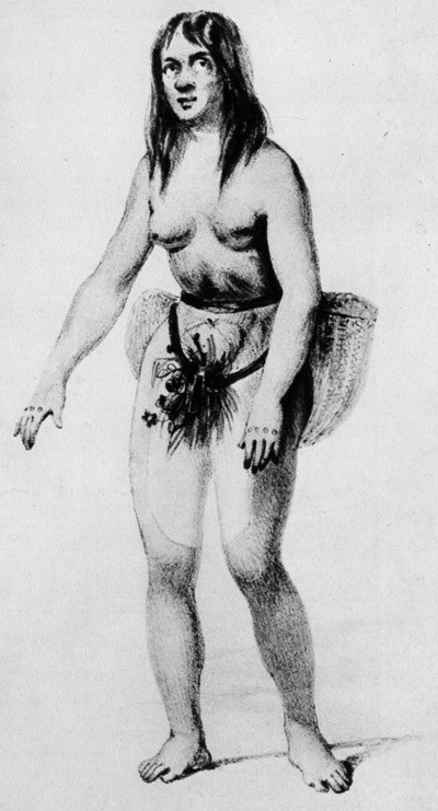 Donna dell'Isola di Pasqua con tatuaggi
