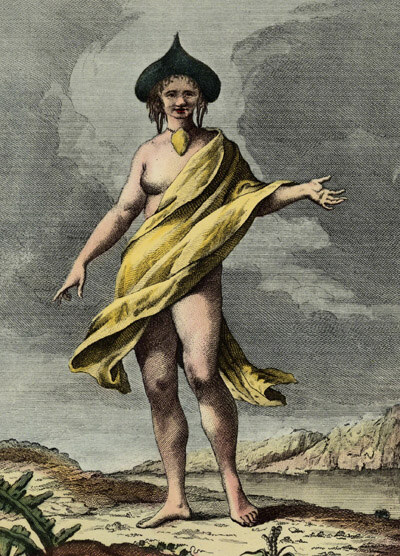 Donna dell'Isola di Pasqua, o Terra di Davis