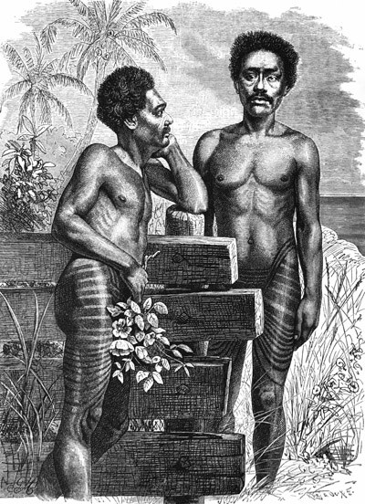 Tätowierte Samoaner