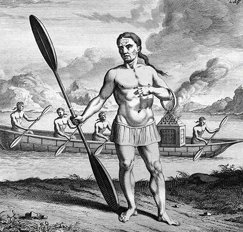 Tungus hunter in his summer dress