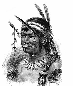 A Coréguaje (Correguaje) Indian of Colombia