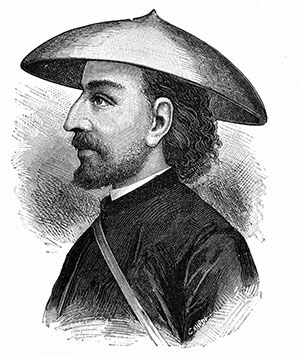 Jules Brunetti after returning from his excursion in the Maroni or Marowijne
